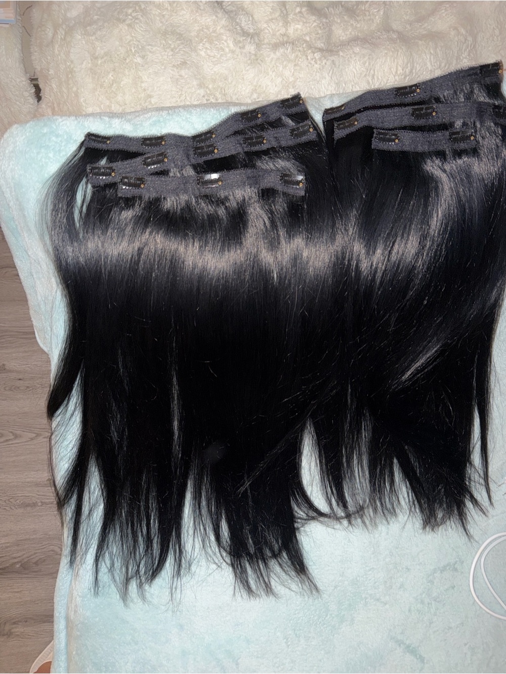 ZALA 24 IN. Extra Thick Classic Clip-In Hair Extensions 260 g. - Jet Black- - Picture 3 of 3